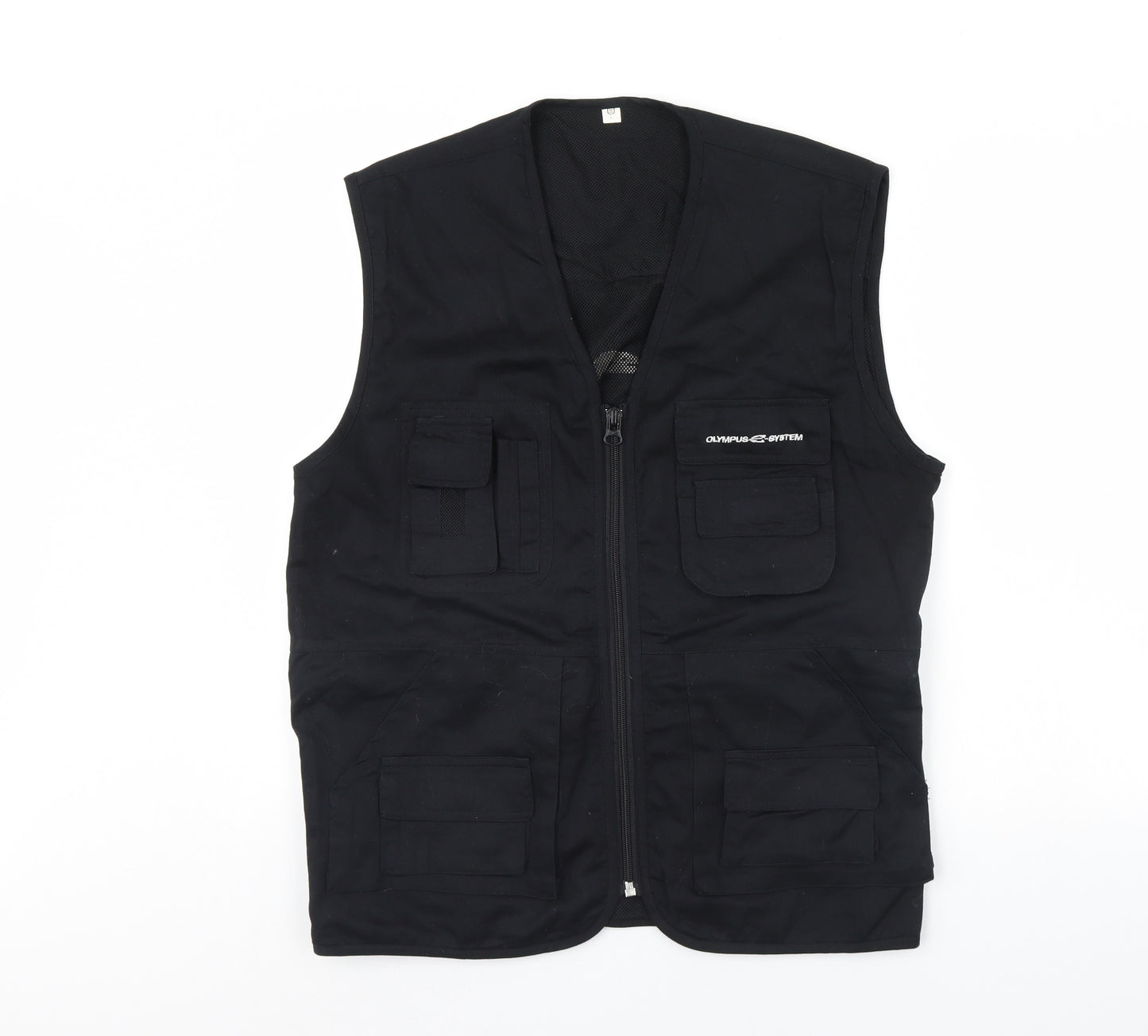 olympus system Mens Black   Gilet Jacket Size L