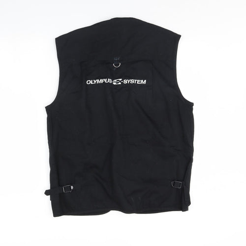 olympus system Mens Black   Gilet Jacket Size L