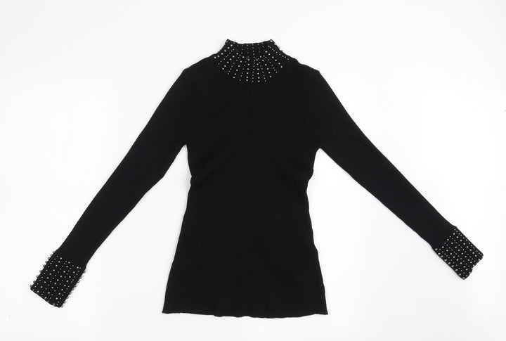 New Look Womens Black   Pullover Hoodie Size 12