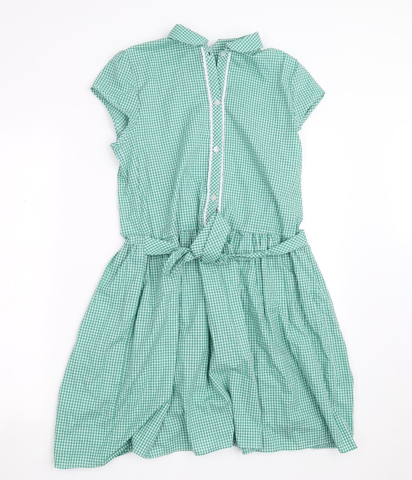 George Girls Green Check  A-Line  Size 13-14 Years