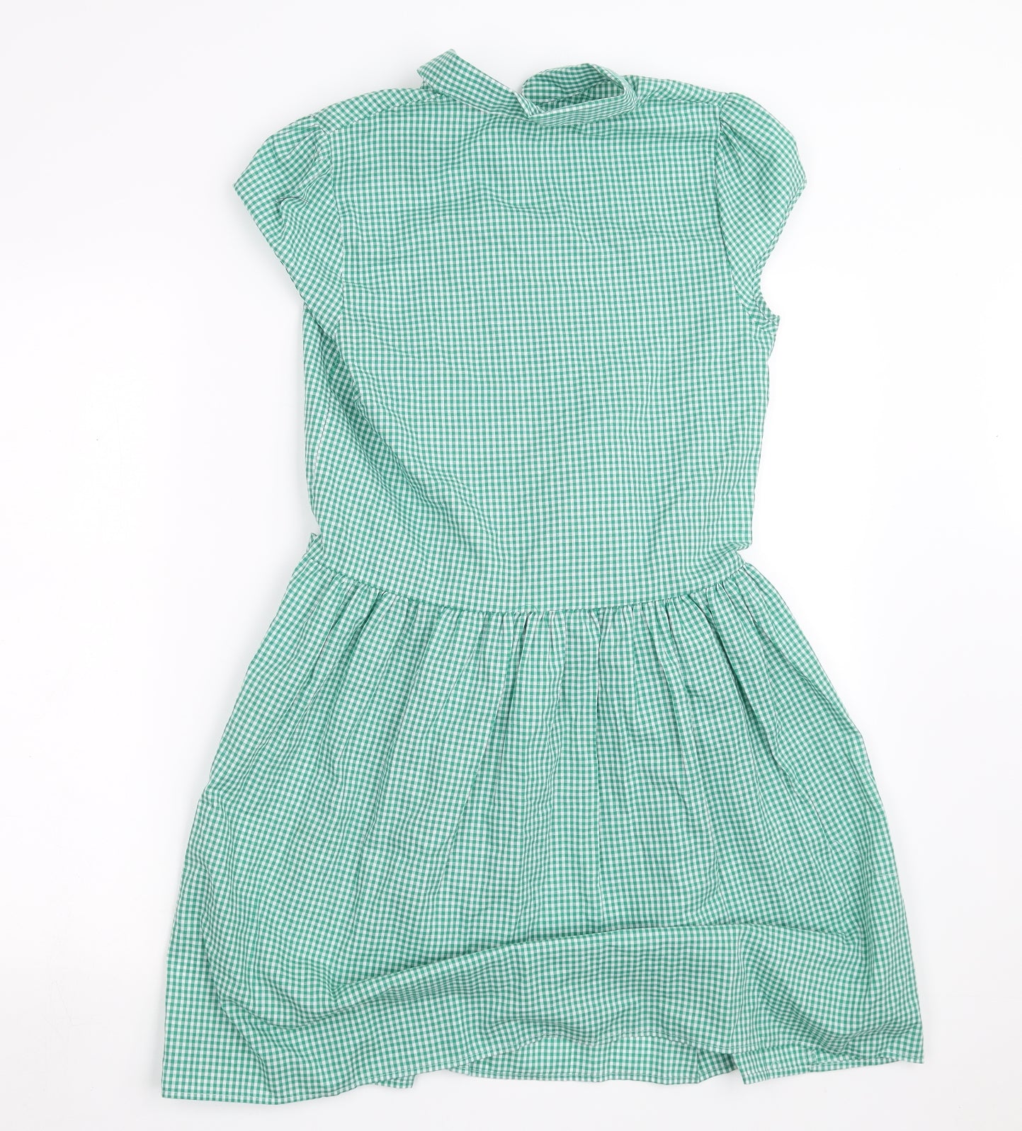 George Girls Green Check  A-Line  Size 13-14 Years