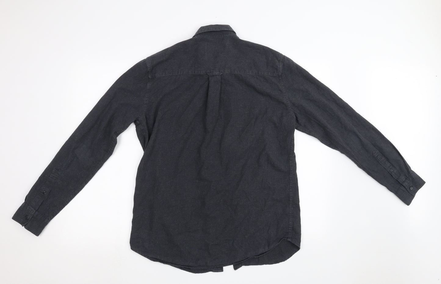 Topman Mens Grey    Button-Up Size M