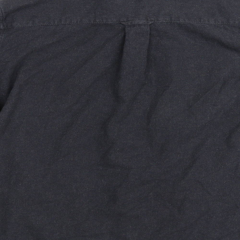 Topman Mens Grey    Button-Up Size M