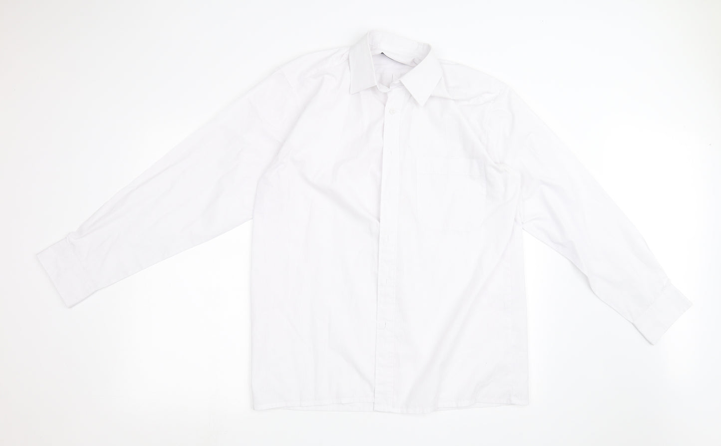 Tom Hagan Mens White    Polo Size 15.5