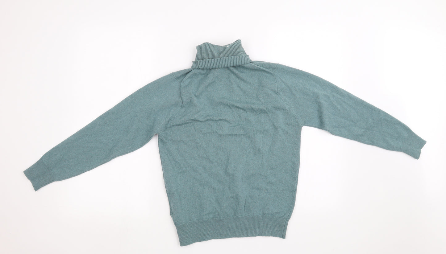 Jedforest Womens Blue  Knit Pullover Sweatshirt Size 34