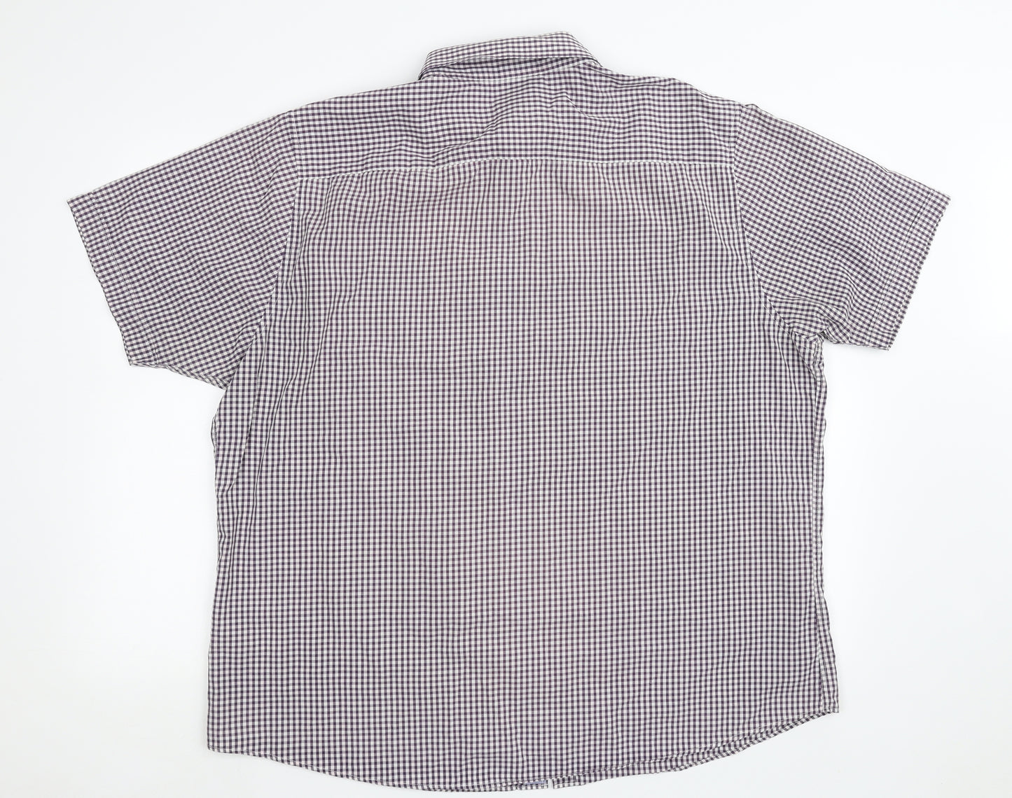 Thomas Nash Mens White Check   Button-Up Size XL