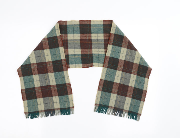 Preworn Boys Brown Check  Scarf  One Size