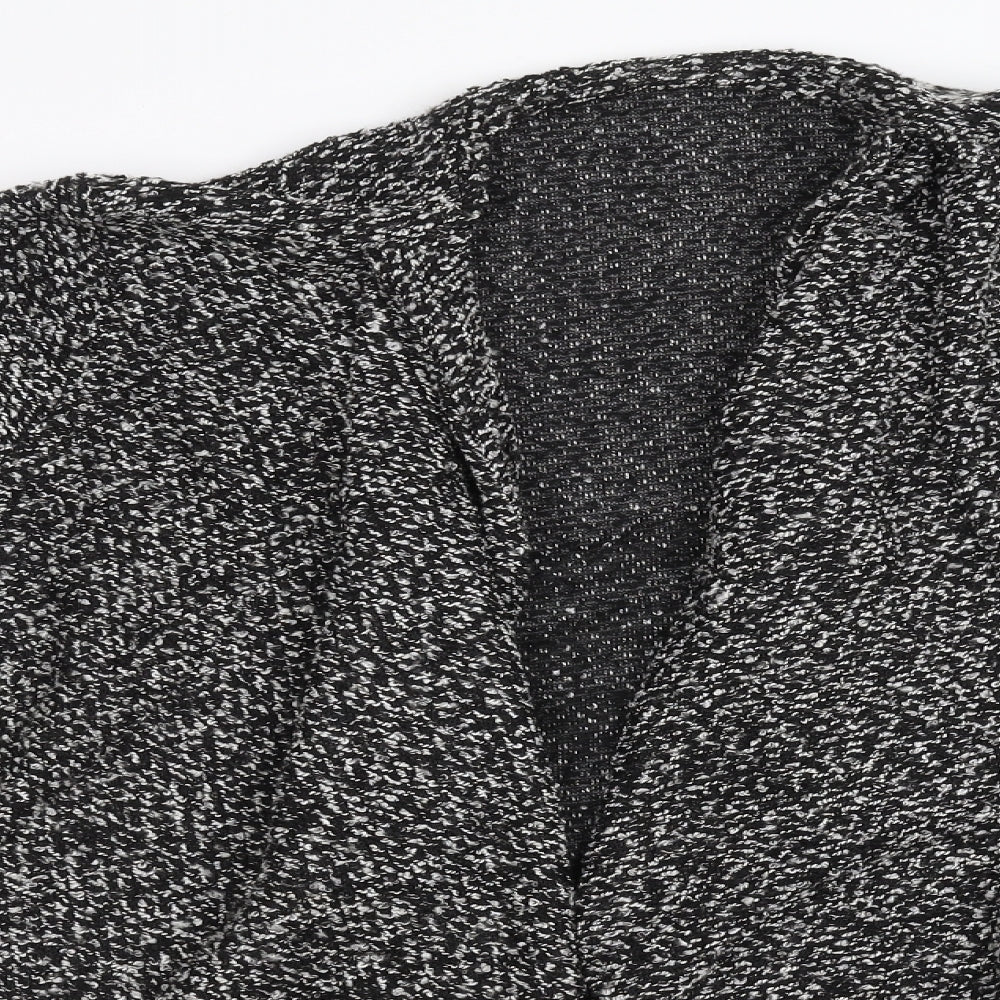 Dorothy Perkins Womens Black Check  Cardigan Jumper Size 14