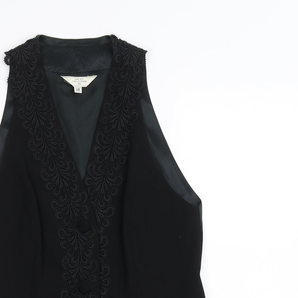 NEXT Womens Black   Jacket Waistcoat Size 12