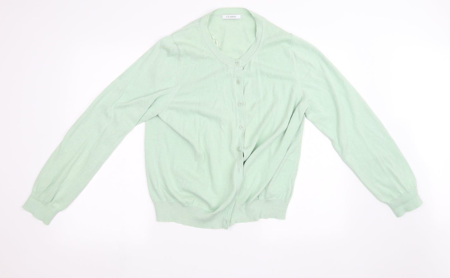 Marks and Spencer Womens Green   Cardigan Jumper Size 14