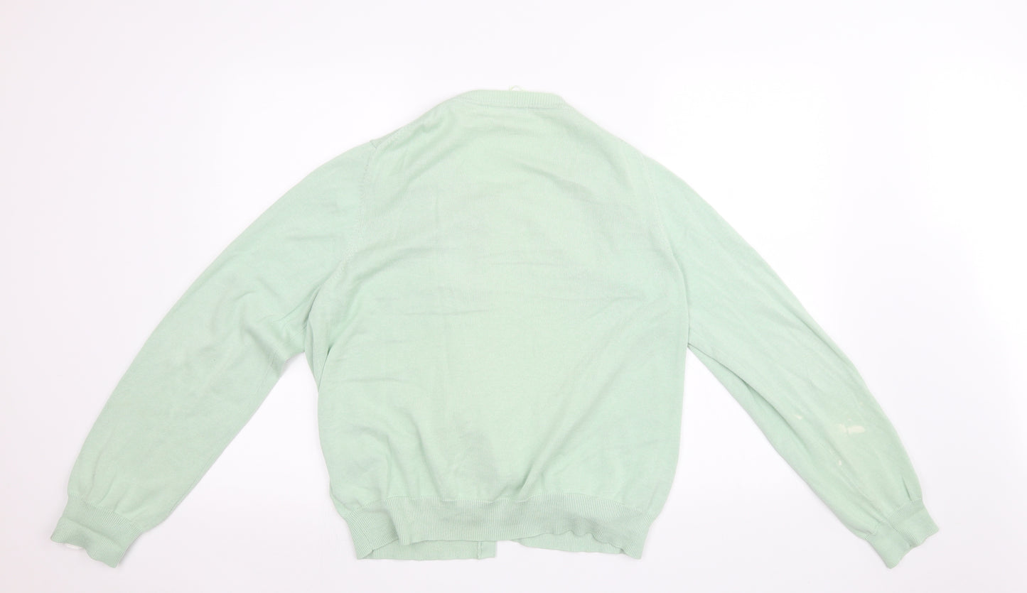 Marks and Spencer Womens Green   Cardigan Jumper Size 14