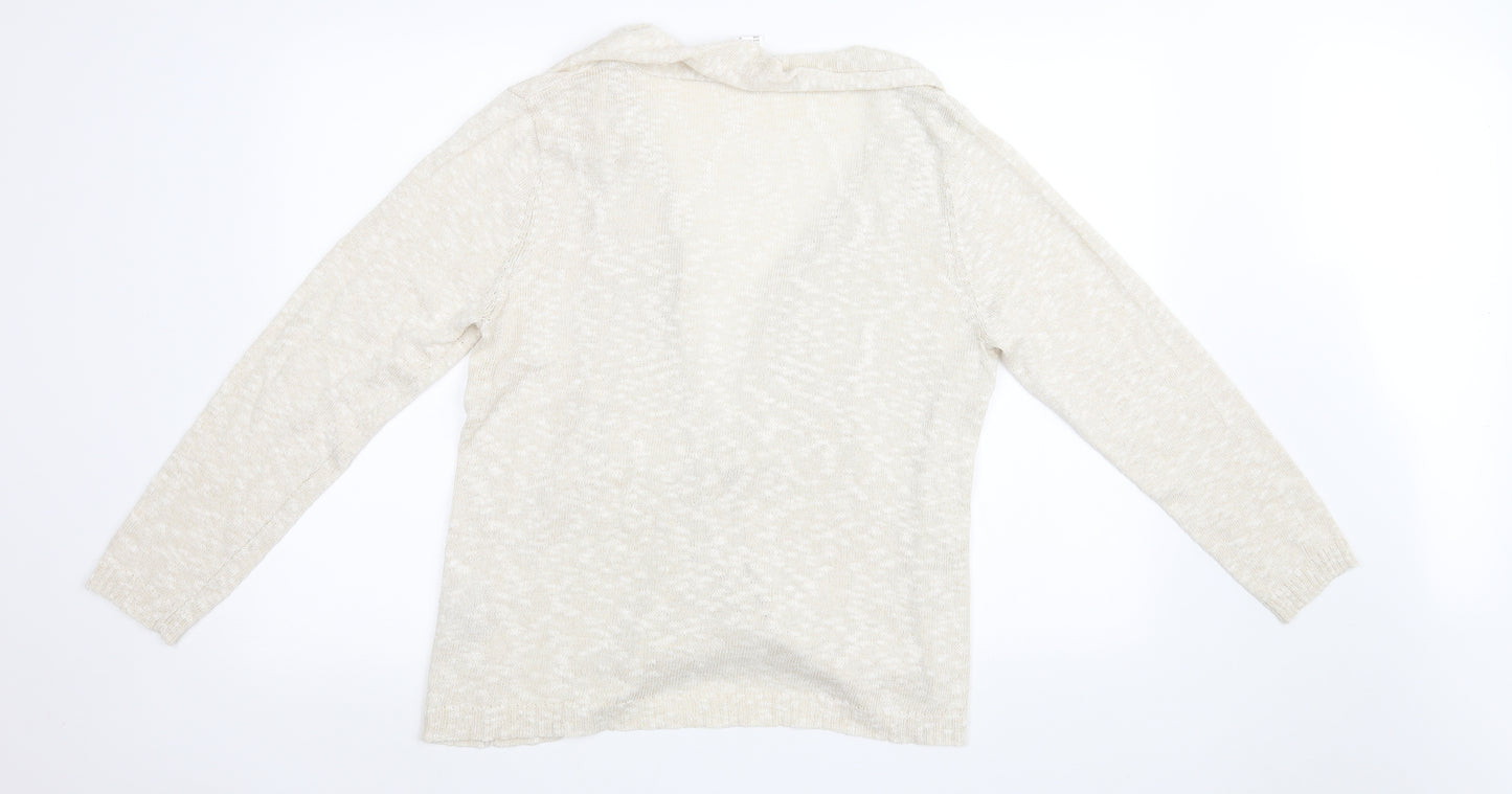Collections Womens White   Cardigan Jumper Size 16