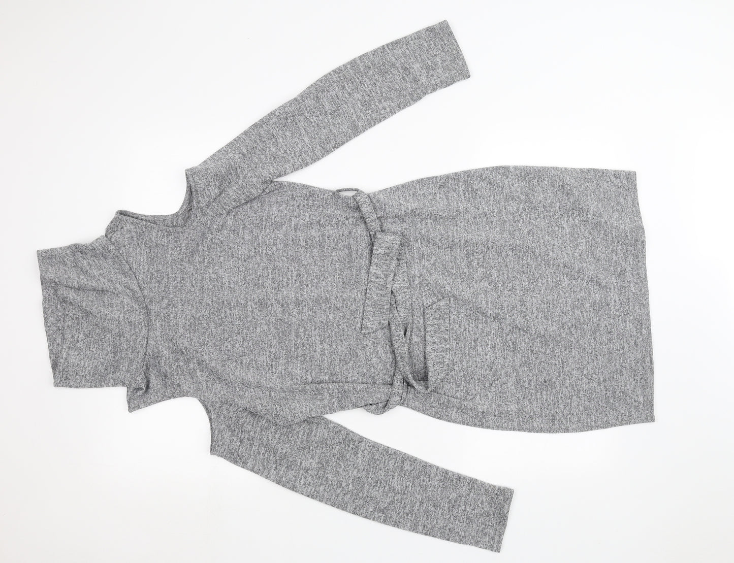 Lipsy Womens Grey   A-Line  Size 14  - off the shoulder
