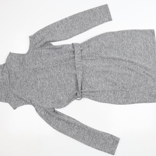 Lipsy Womens Grey   A-Line  Size 14  - off the shoulder