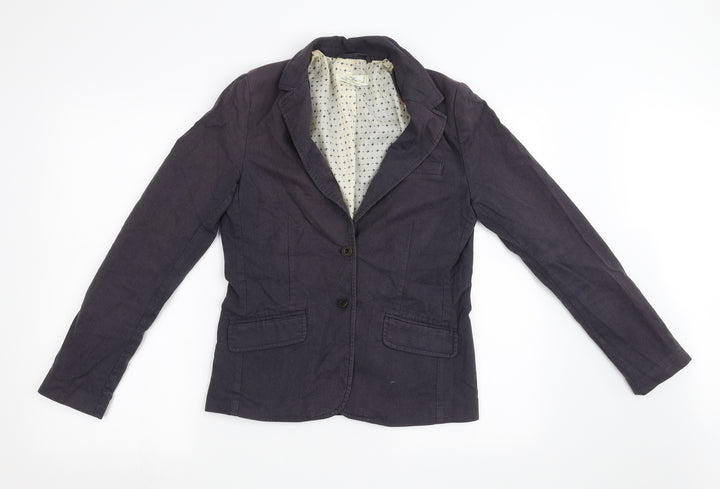 H&M Womens Blue Jacket Blazer Size 8