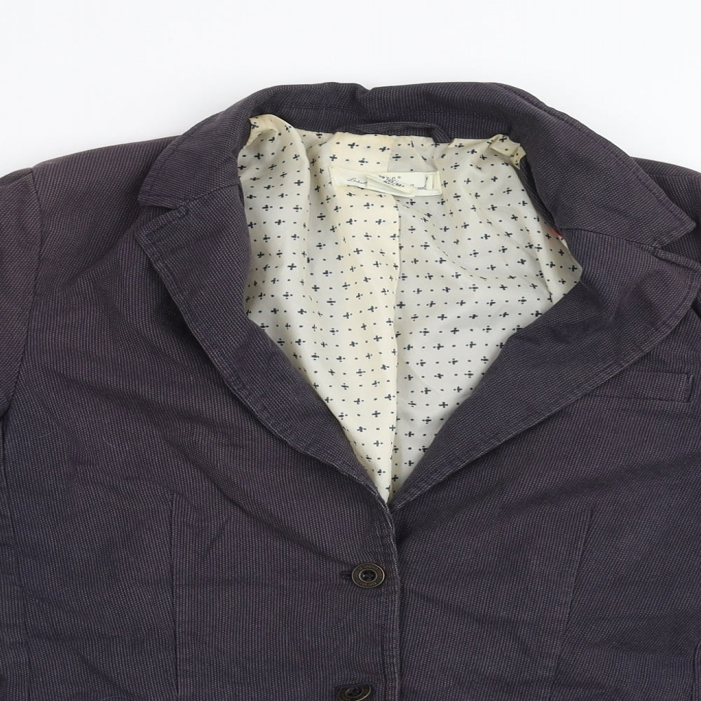 H&M Womens Blue   Jacket Blazer Size 8
