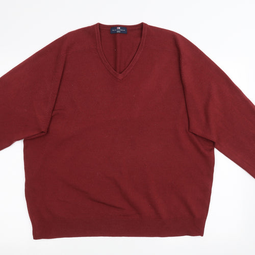 Mark Shale Mens Red  Knit Pullover Sweatshirt Size 2XL