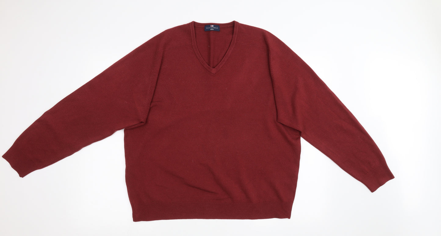 Mark Shale Mens Red  Knit Pullover Sweatshirt Size 2XL