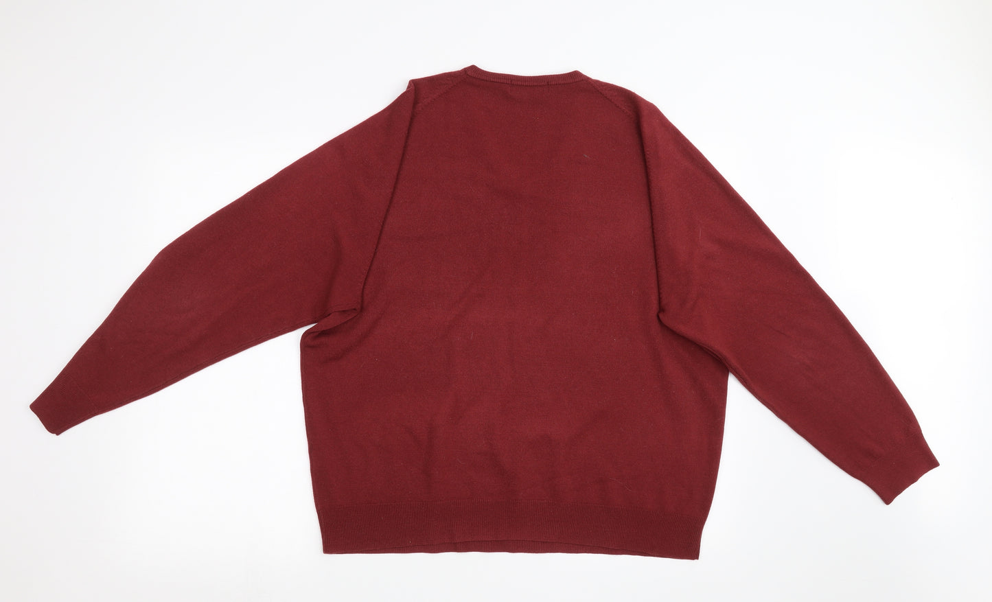Mark Shale Mens Red  Knit Pullover Sweatshirt Size 2XL