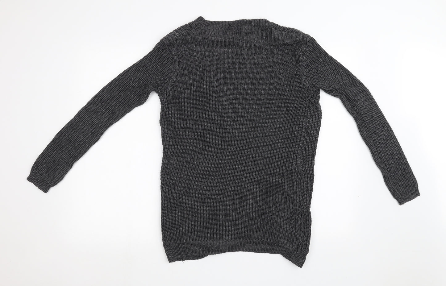 ESMARA Womens Grey  Knit Cardigan Jumper Size 12