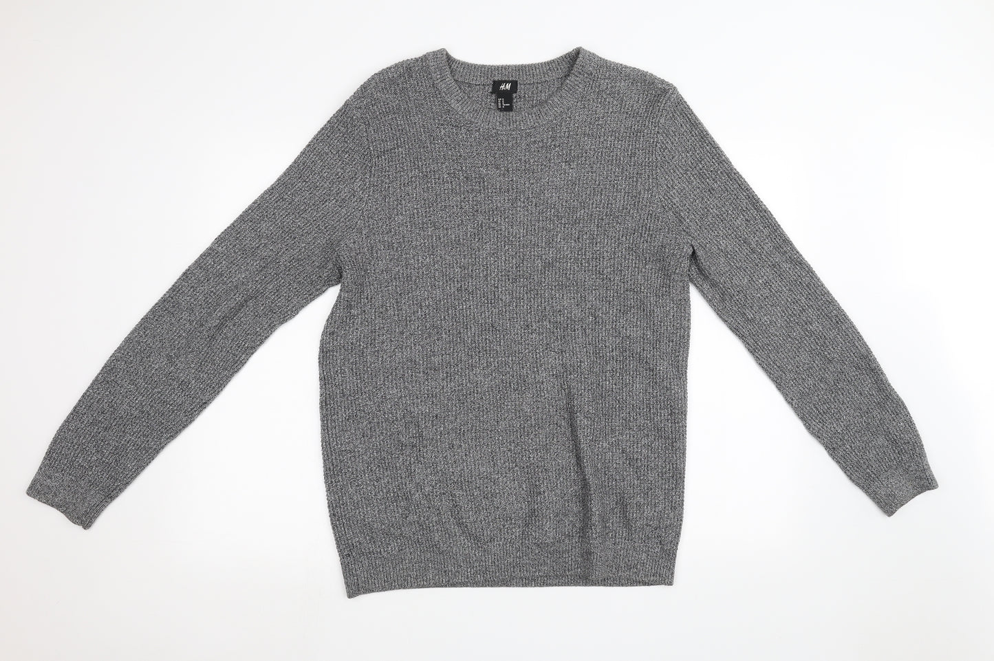 H&M Mens Grey   Pullover Sweatshirt Size L