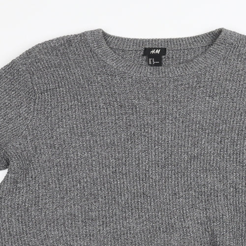 H&M Mens Grey   Pullover Sweatshirt Size L