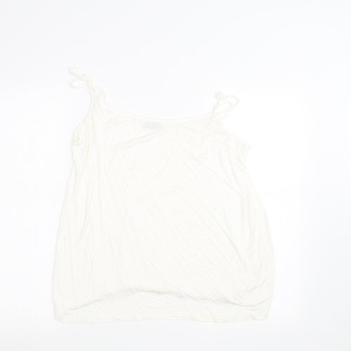 CMD Womens White   Basic Tank Size 16