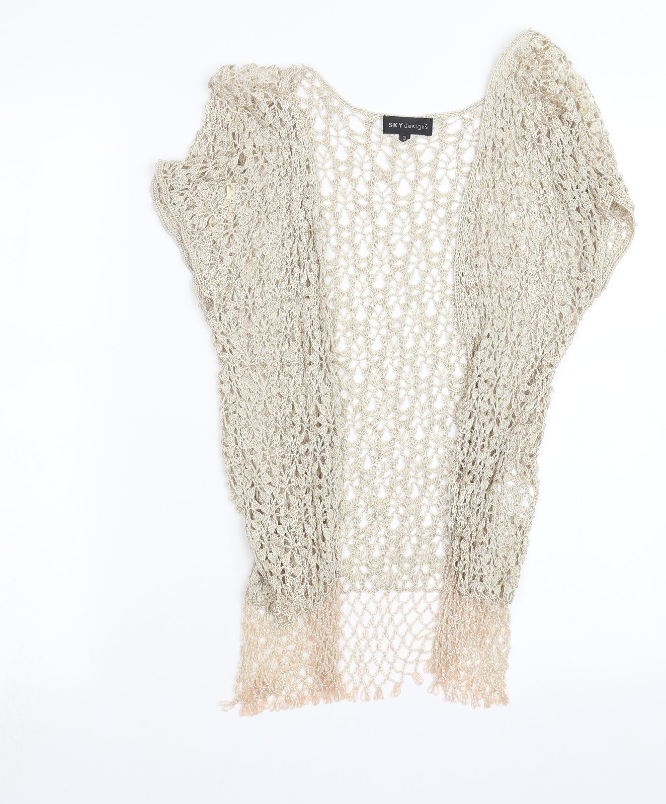 Sky designs Womens Beige   Cardigan Jumper Size XS