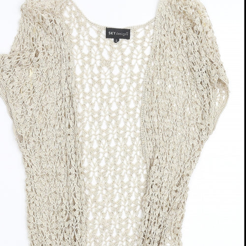 Sky designs Womens Beige   Cardigan Jumper Size XS