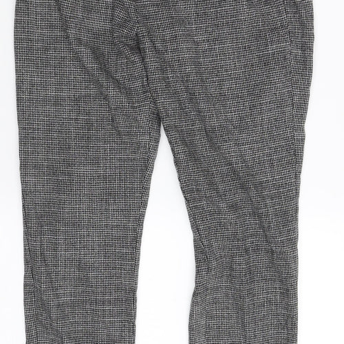 VERO MODA Womens Black Check  Trousers  Size XS L28 in