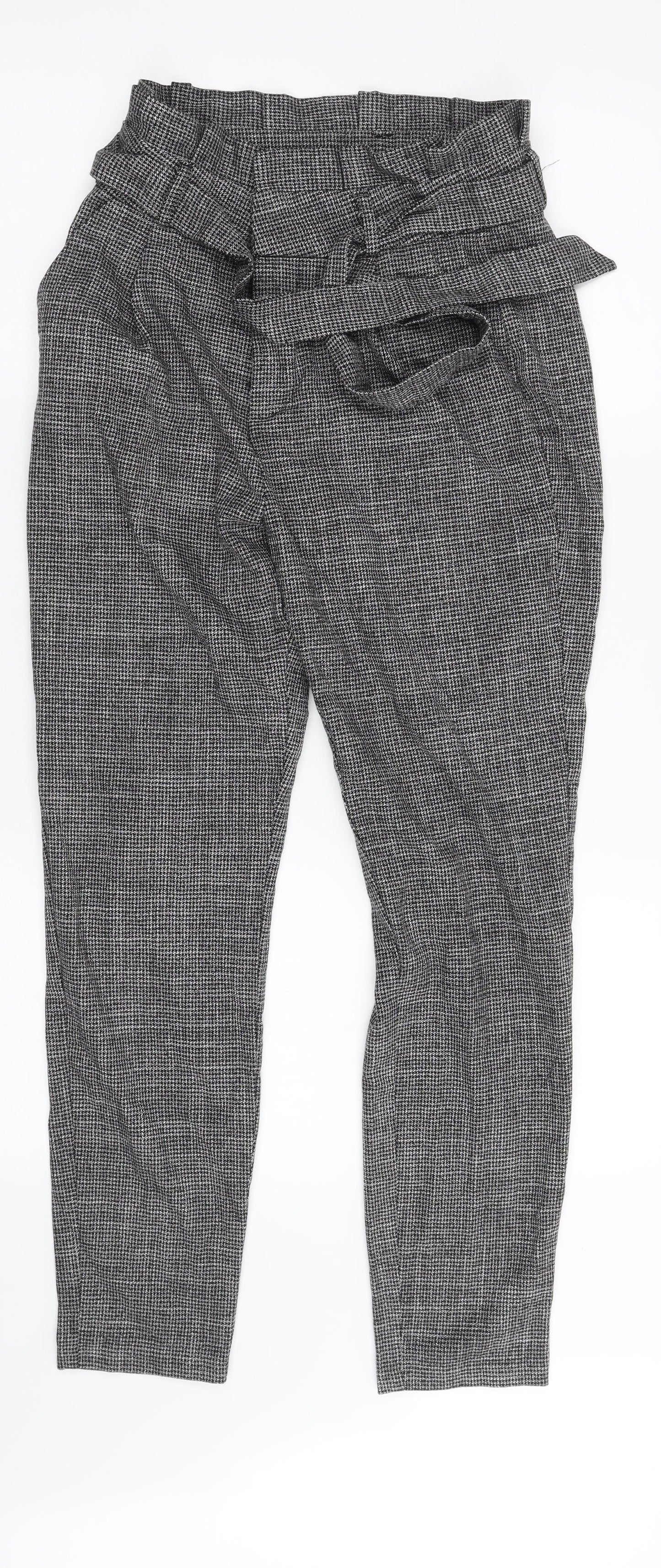 VERO MODA Womens Black Check  Trousers  Size XS L28 in