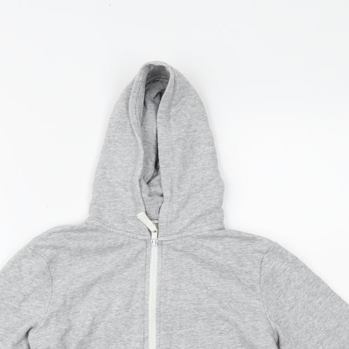H&M Girls Grey   Pullover Hoodie Size 8-9 Years