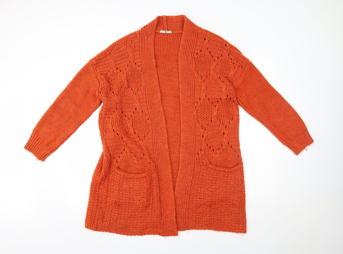 TU Womens Orange   Cardigan Jumper Size 14