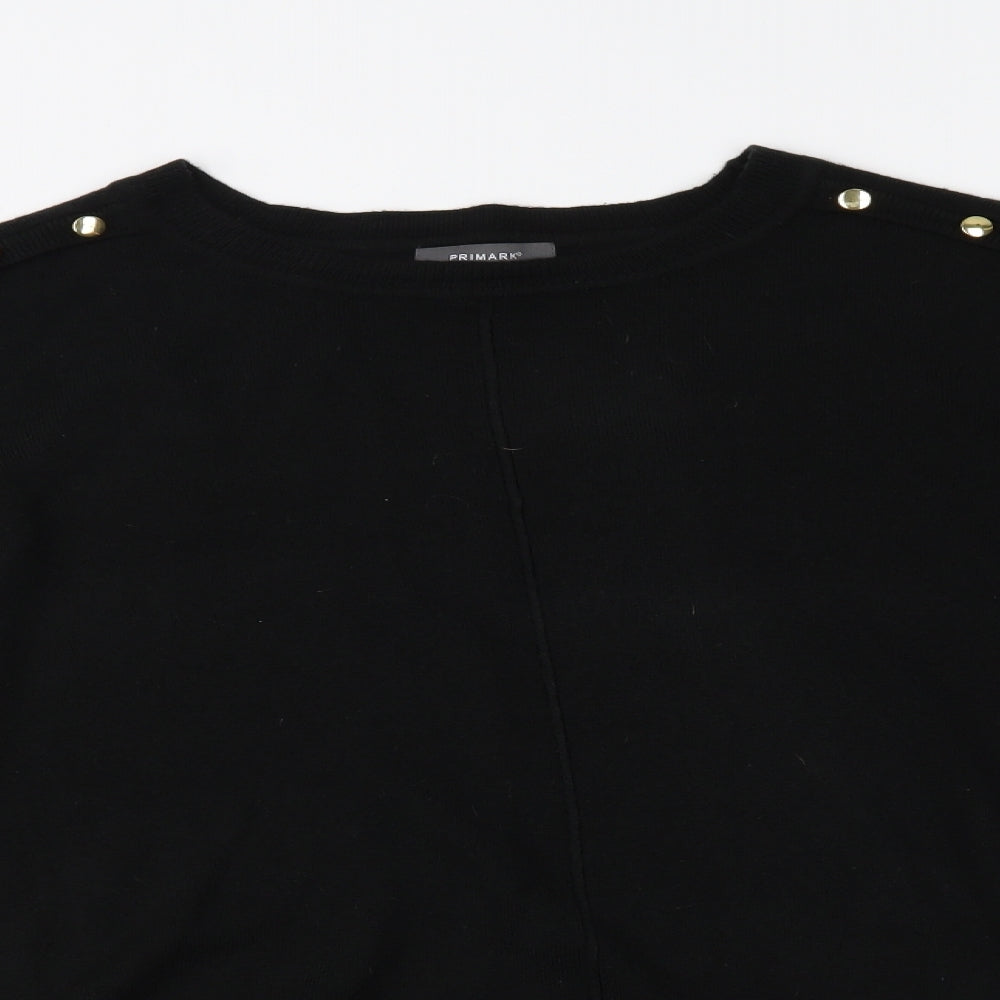 Primark Womens Black   Pullover Jumper Size L