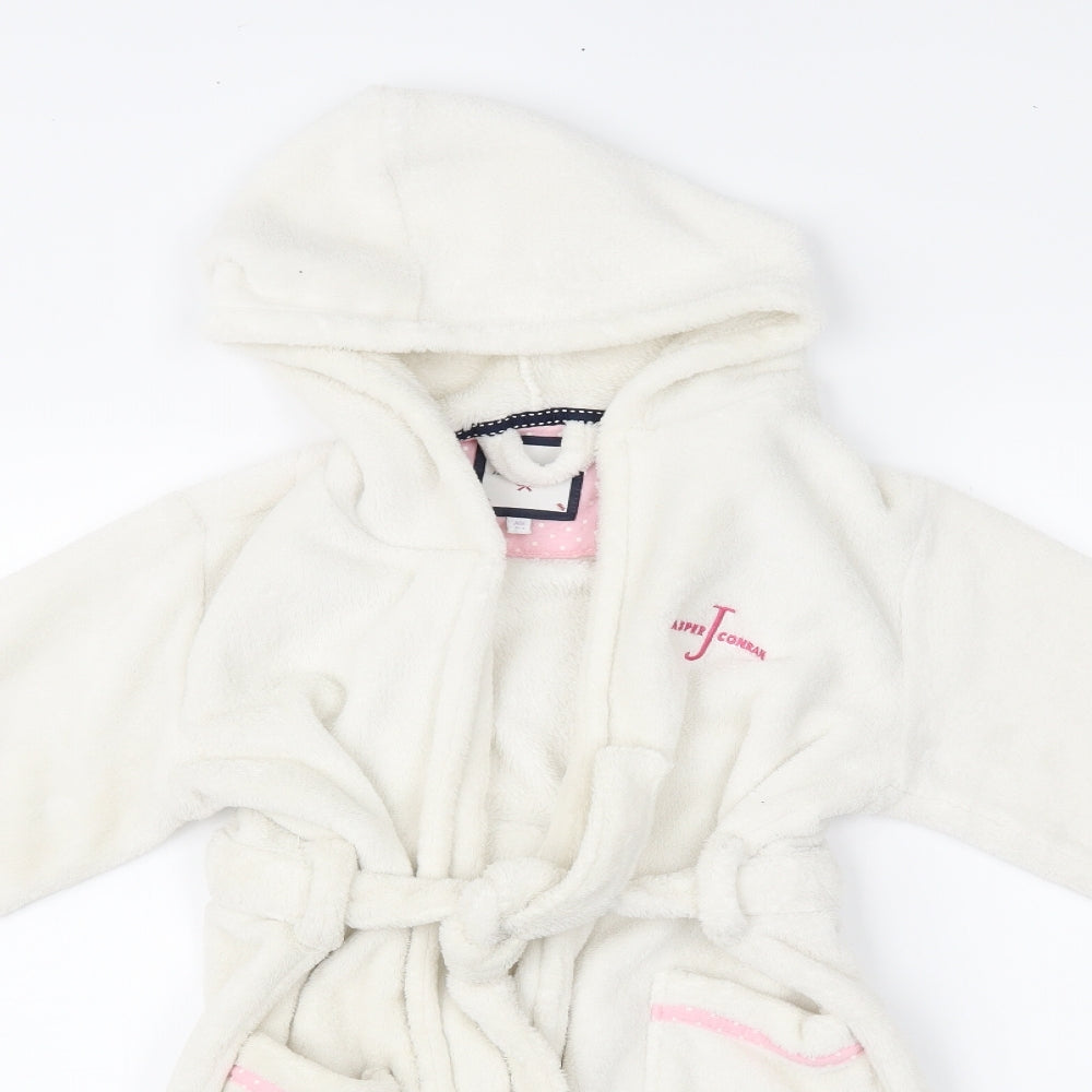 Jasper Conran Girls White    Robe Size 6-7 Years
