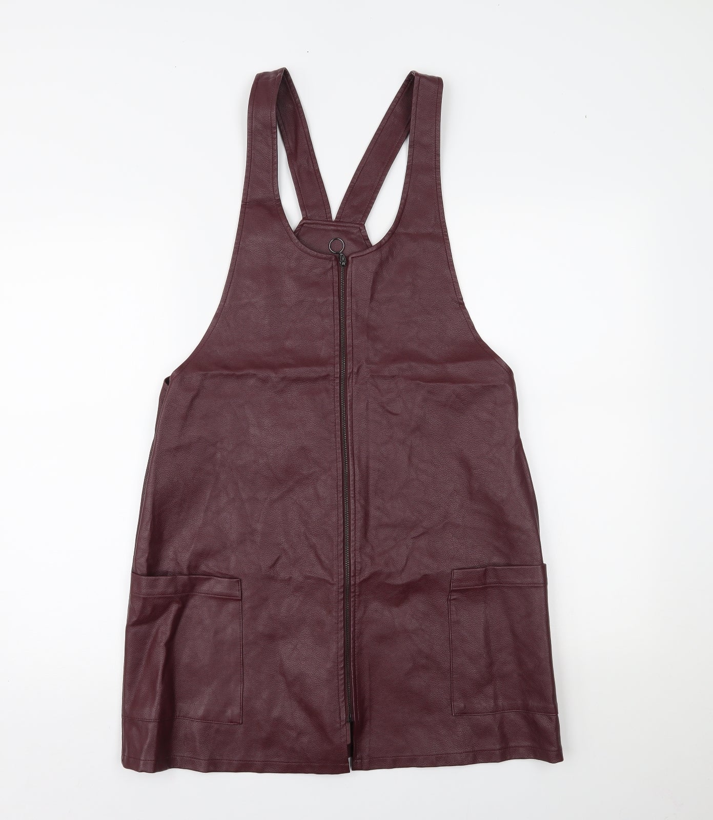 Primark Womens Red   Pinafore/Dungaree Dress  Size 14