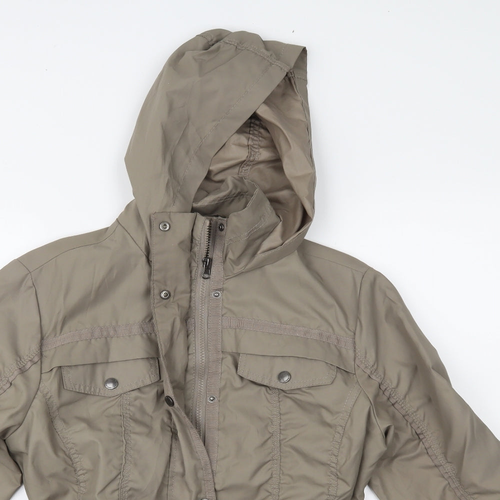 AKA Blue Womens Beige   Trench Coat Coat Size 12