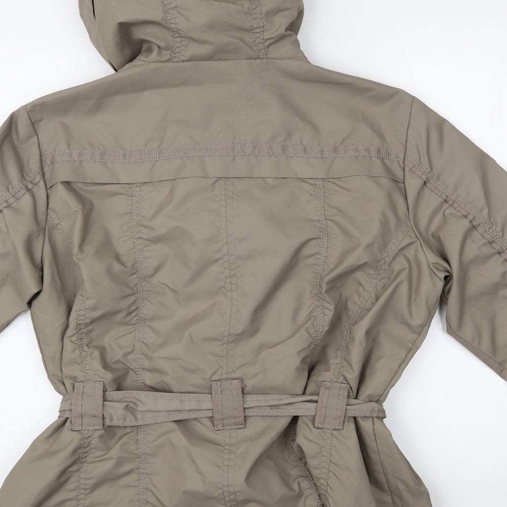 AKA Blue Womens Beige   Trench Coat Coat Size 12