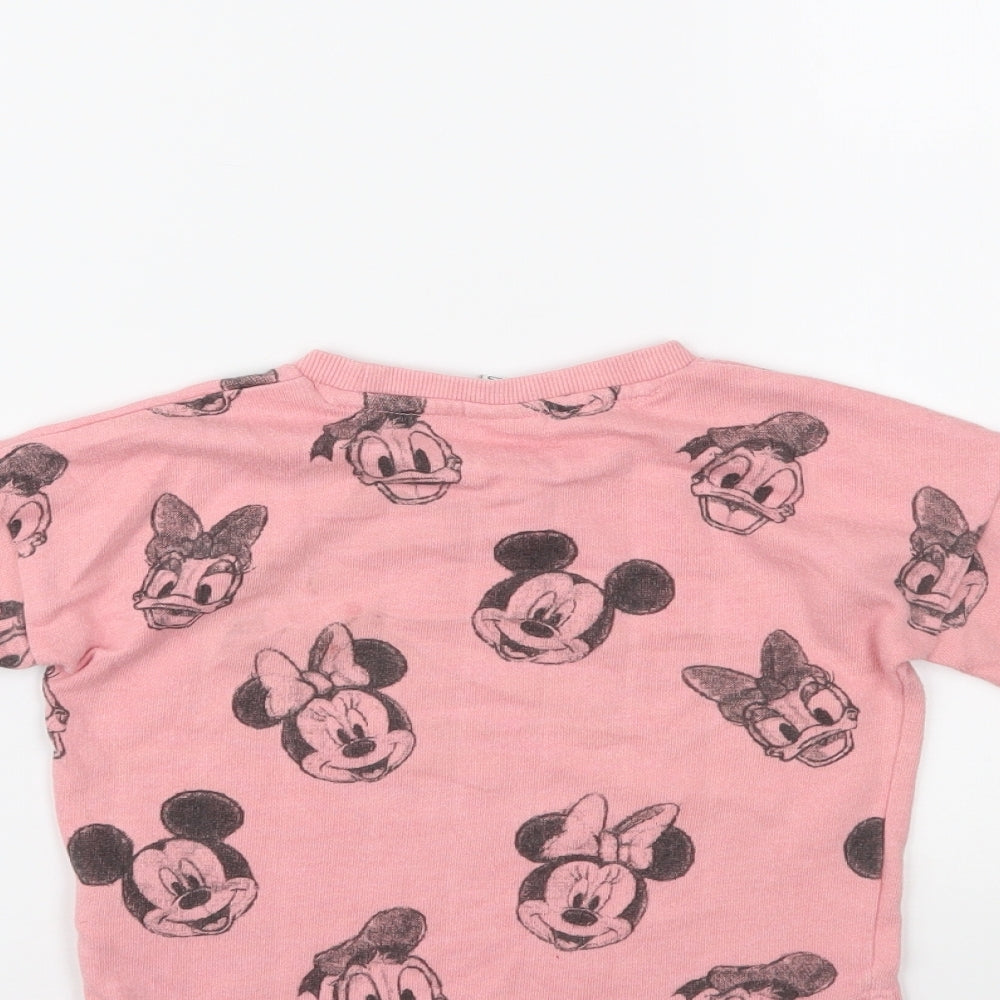 Minnie Mouse Girls Pink   Pullover Jumper Size 3-4 Years