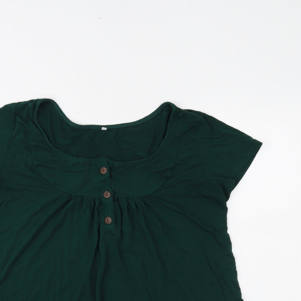 Preworn Womens Green   Basic Blouse Size L