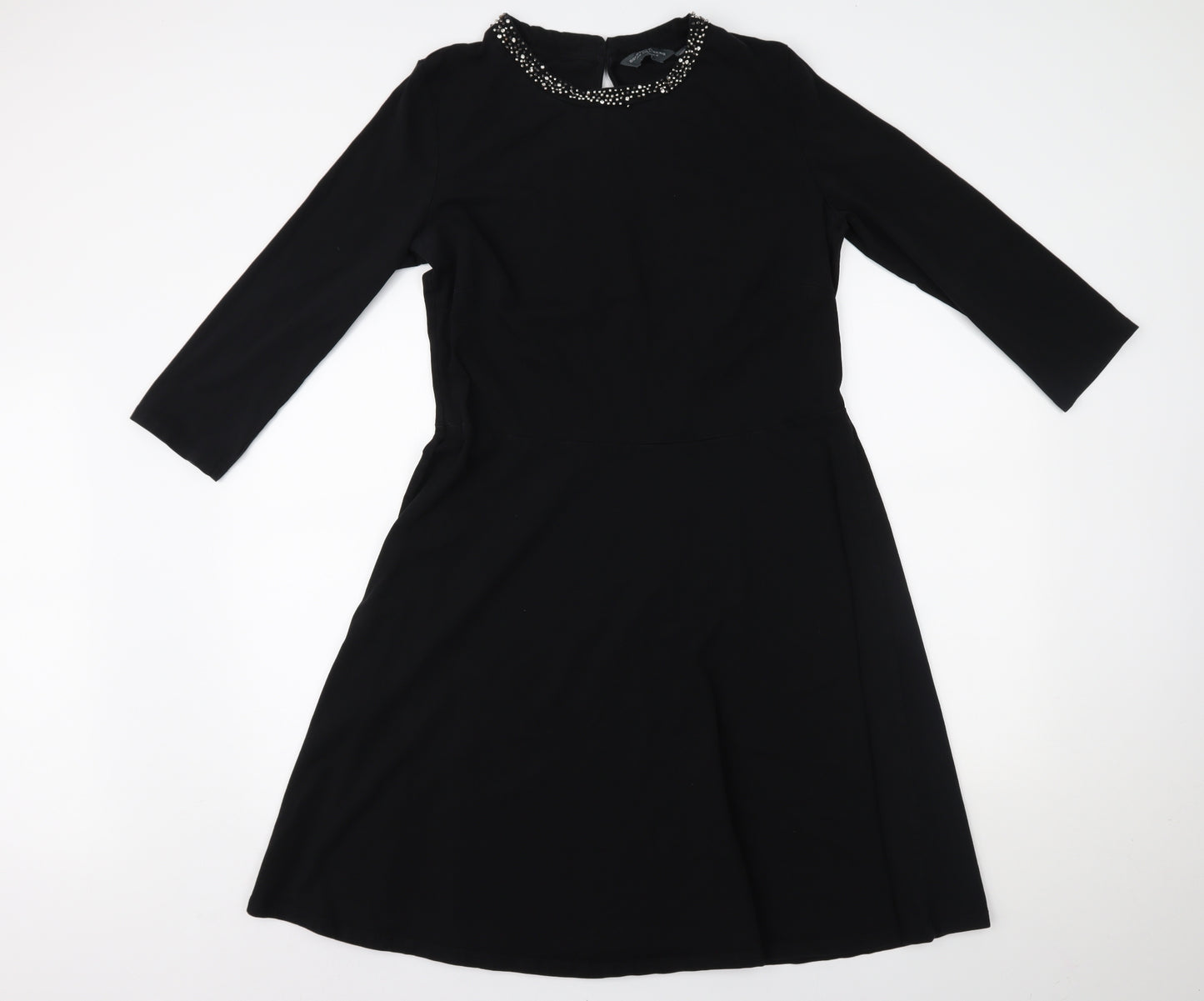 Dorothy Perkins Womens Black   Fit & Flare  Size 16
