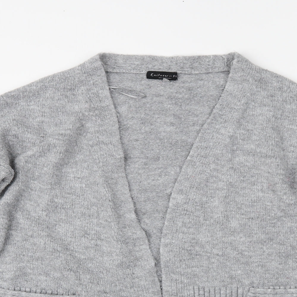 F&F Womens Grey   Cardigan Jumper Size 16