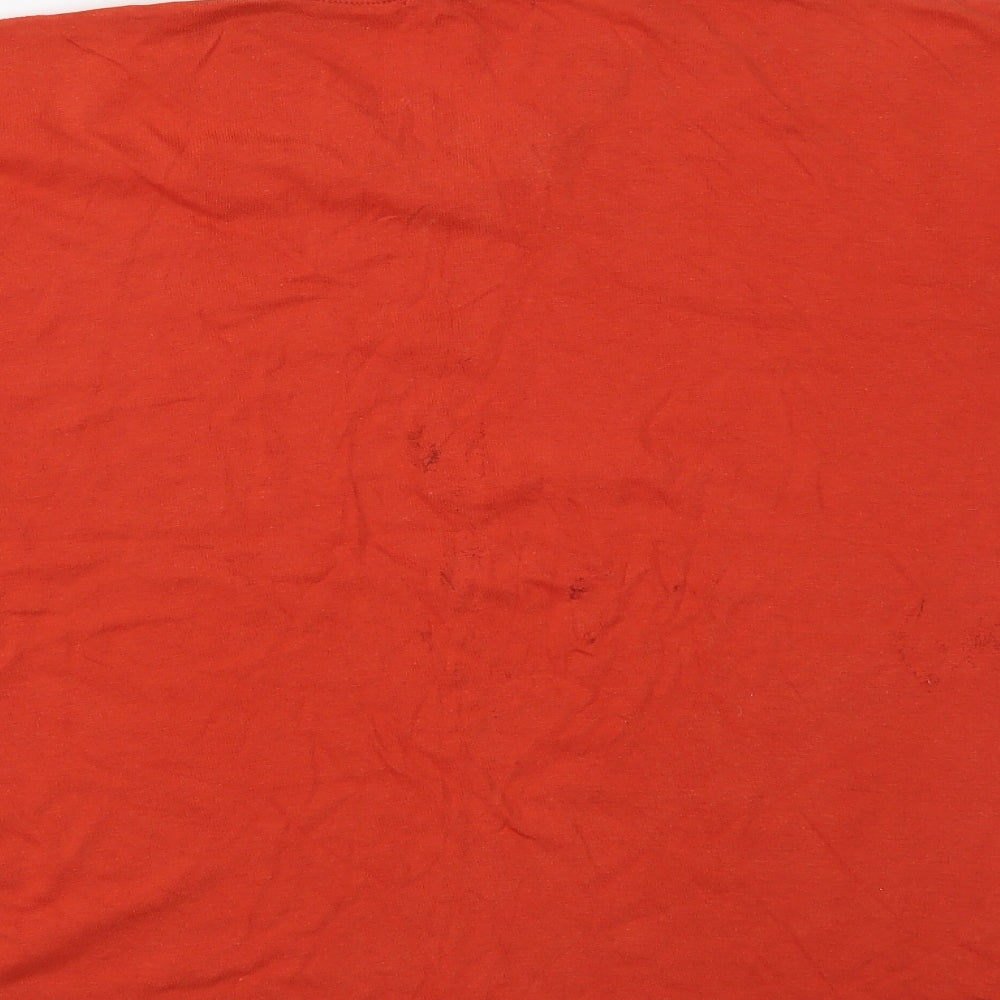 Petroleum Mens Orange    T-Shirt Size M