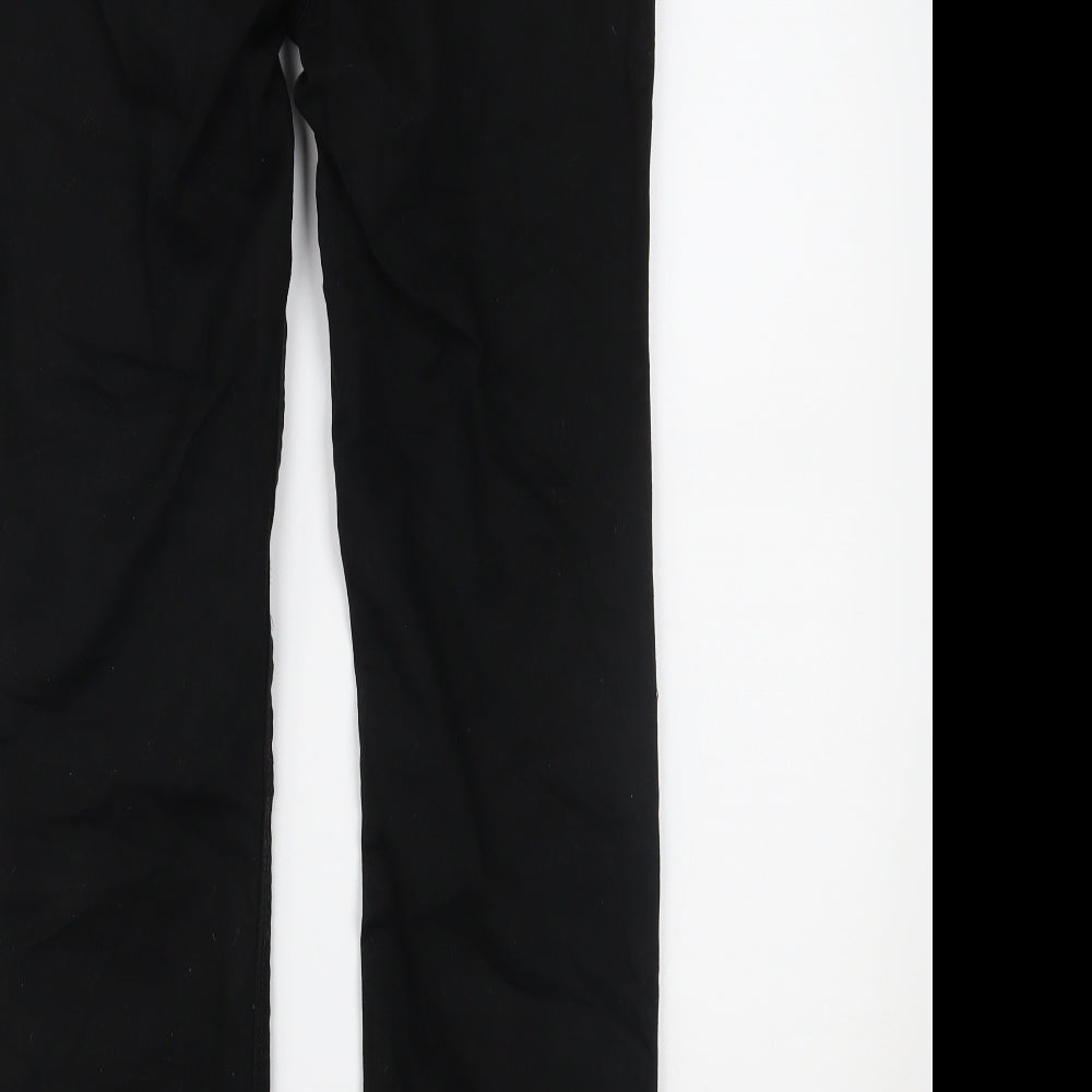 George Womens Black  Denim Straight Jeans Size 12 L27.5 in