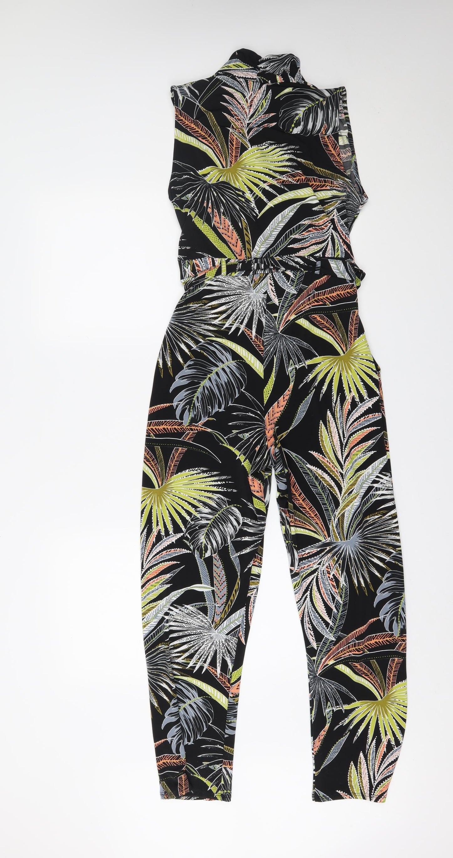 Wallis Womens Multicoloured Floral  Jumpsuit One-Piece Size 8