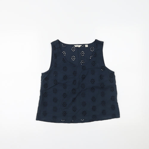 Jack Wills Womens Blue   Cropped Tank Size 8