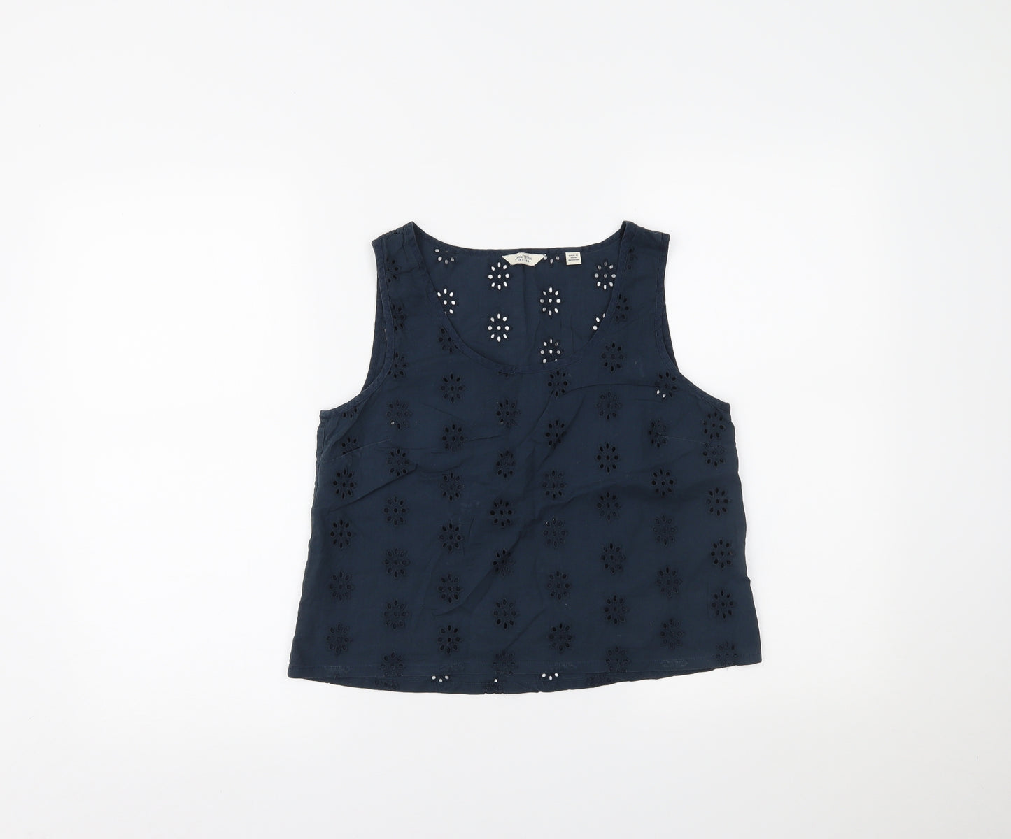 Jack Wills Womens Blue   Cropped Tank Size 8