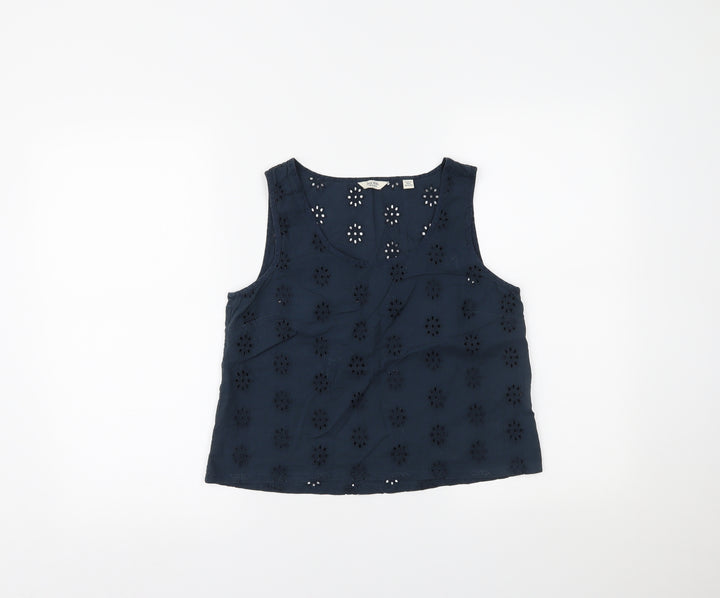 Jack Wills Womens Blue   Cropped Tank Size 8
