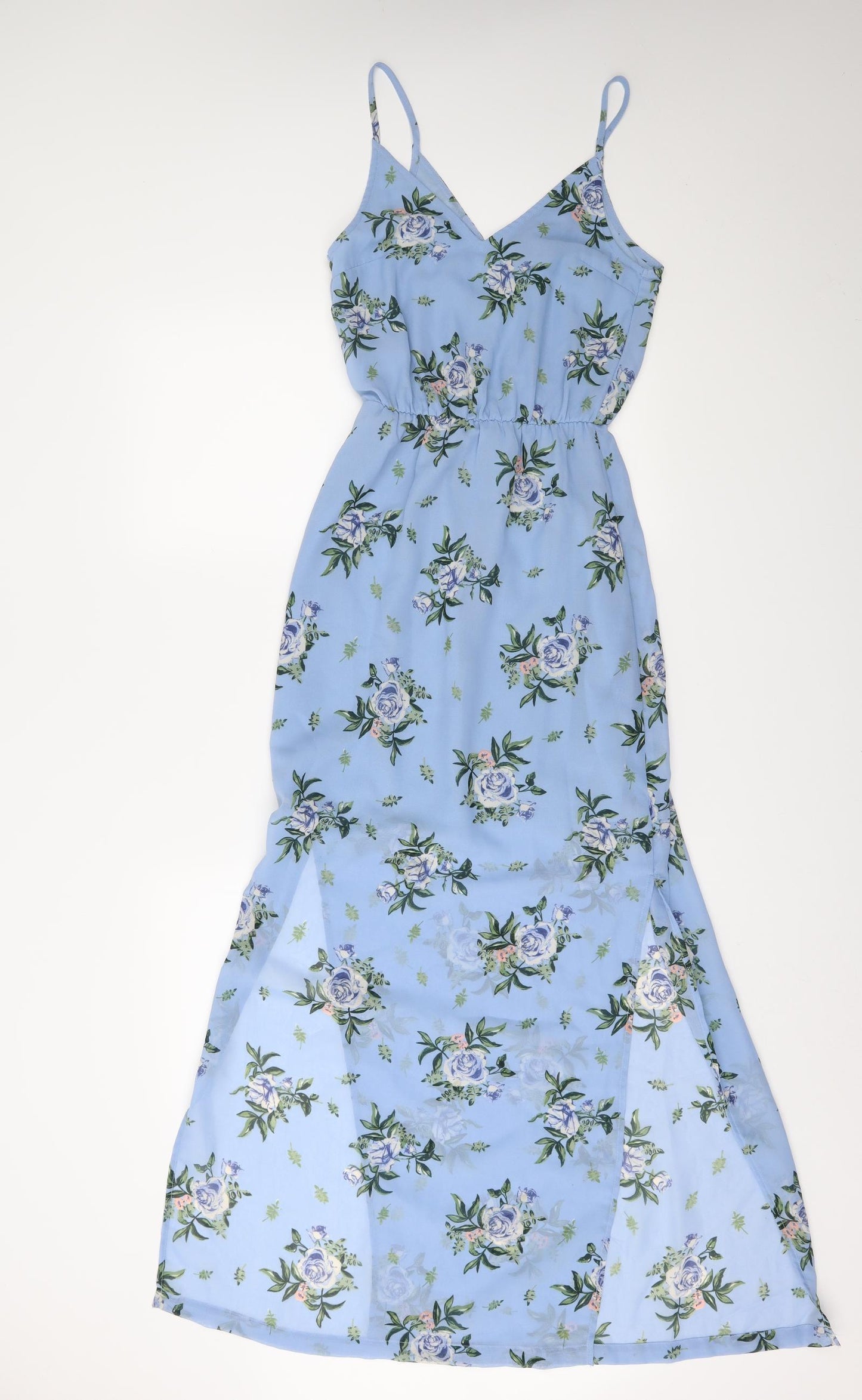 H&M Womens Blue Floral  Maxi  Size 6