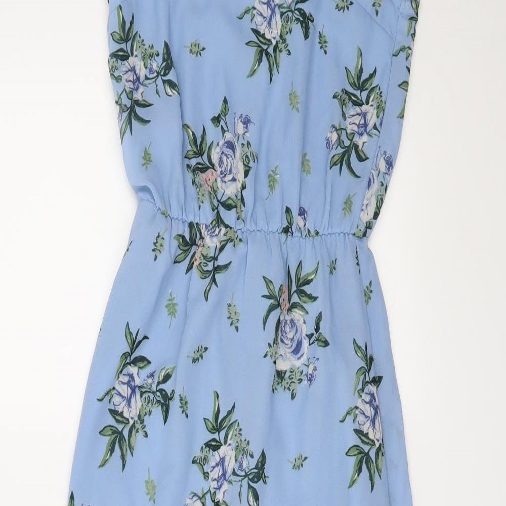 H&M Womens Blue Floral  Maxi  Size 6